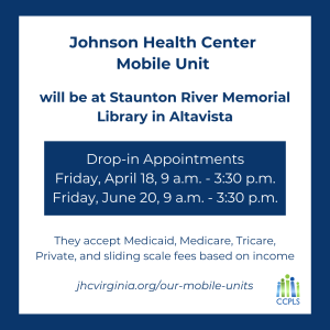 Johnson Health Center Mobile Unit - Altavista @ Staunton River Memorial Library
