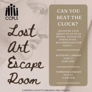 Lost Art Escape Room - Rustburg @ Rustburg Library